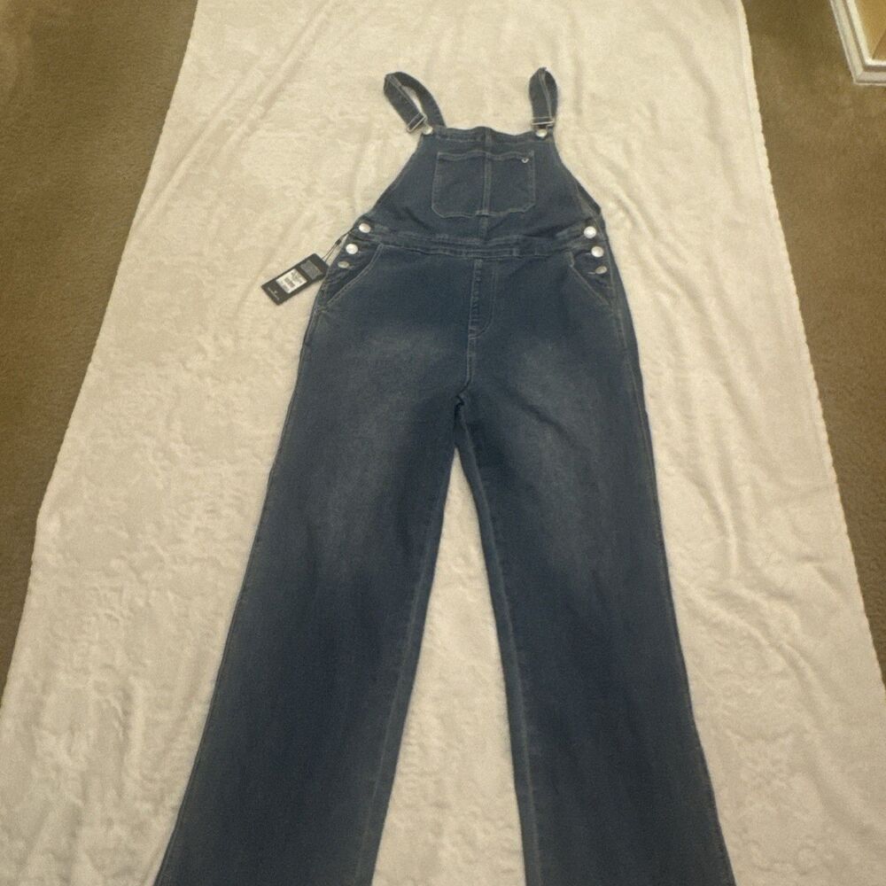 True Religion Women's Denims Straight Leg Overalls  size L - Picture 6 of 16